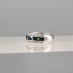 Silver Sun and Moon Band Ring 159