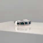 Silver Sun and Moon Band Ring 159