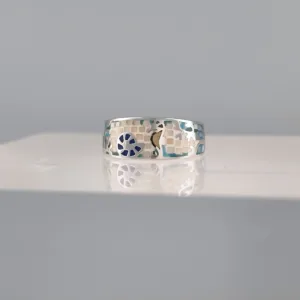 Silver Sea Horse Band Ring 148