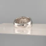 Silver triangles Band Ring 128