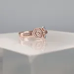 Rose Silver Bee Ring 139