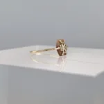 Yellow Silver Brown Hexagonal Flower 151