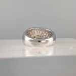 Silver White Band Ring 130
