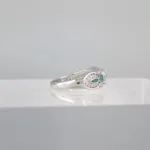 Silver 4 Turquoise Links Ring 146