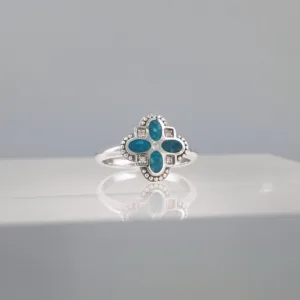 Siler Blue Flower Ring 171