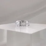Silver Ring w/octagonal stone 106