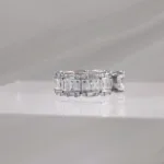Silver Ring w/octagonal stone 106