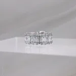 Silver Ring w/octagonal stone 106