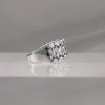 Silver Geometric Ring 117