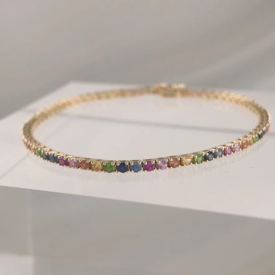 14K MULTICOLOR TENNIS – 011