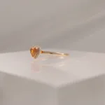 14K HEART CITRIN W/DI – 303