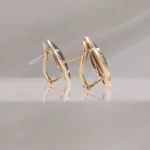 14K MOP CLOVER W/DI -624