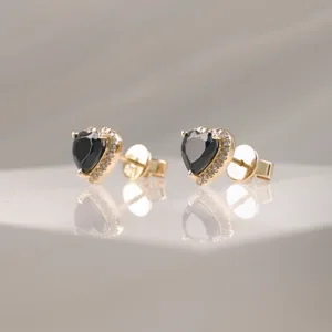 14K HEART BLACK SAPHIRE W/DI – 141