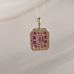 14K RUBY W/DI – 045