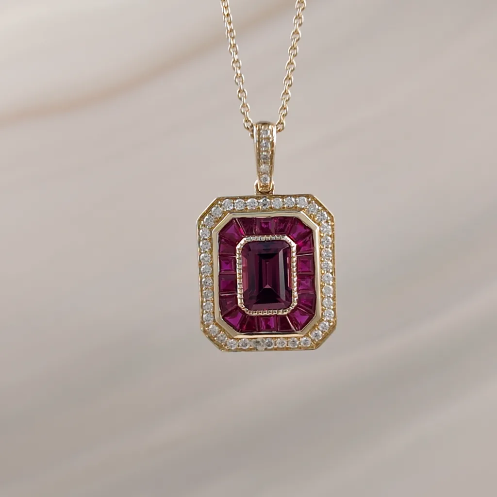 14K RUBY W/DI – 045
