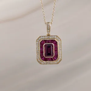 14K RUBY W/DI – 045