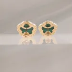 14K MALACHITE W/DI – 147