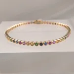 14K MULTI BEADED TRICOLOR – 711