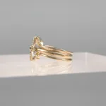 Yellow Silver Star Trio Ring 169