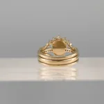 Yellow Silver LadyBug Trio Ring 162