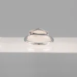 Silver Hexagonal Blue Lines Ring 150