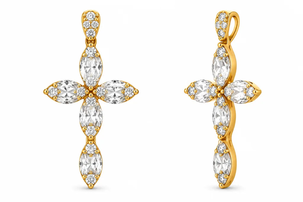Diamond Cross Pendant – 001