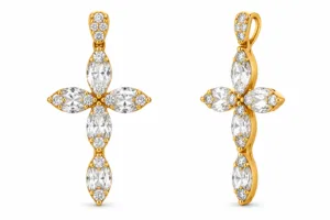 Diamond Cross Pendant – 001