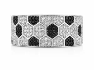 Diamond Honeycomb Band Ring – 116