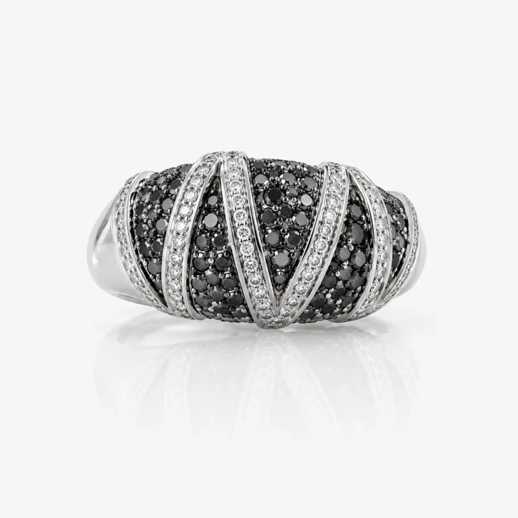 Midnight Diamond Dome Ring – 117