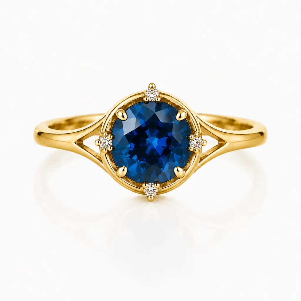 Ocean Halo Gemstones Ring – 118