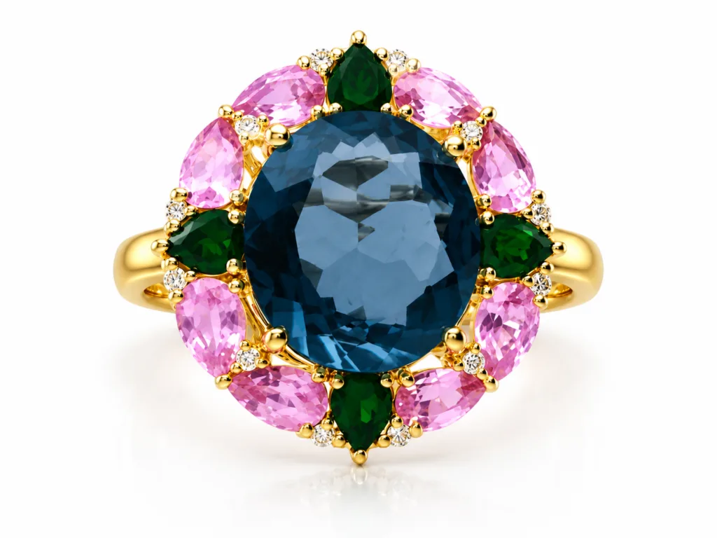 Precious Stones Mix Ring – 087