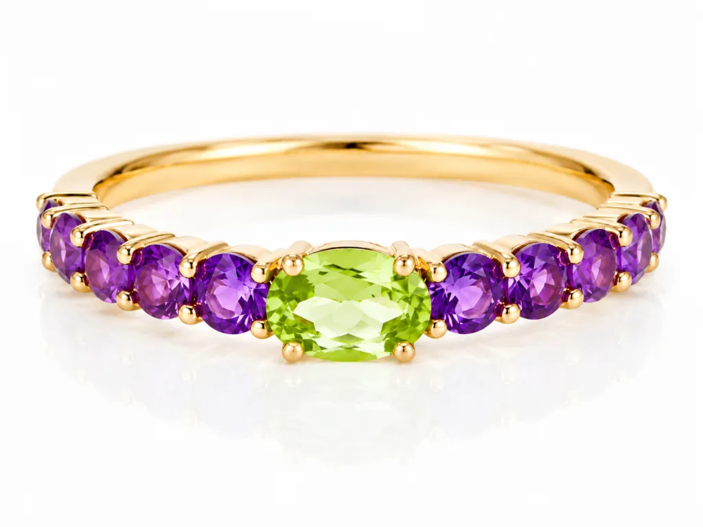 Peridot and Amethyst Ring – 101